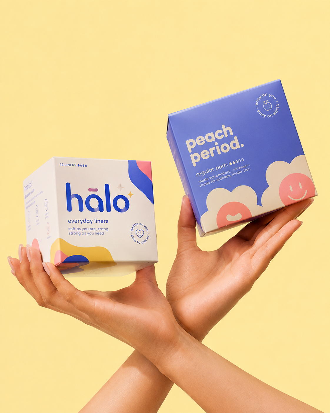 Feminine Care: turn product photos into sales example made with Sellable