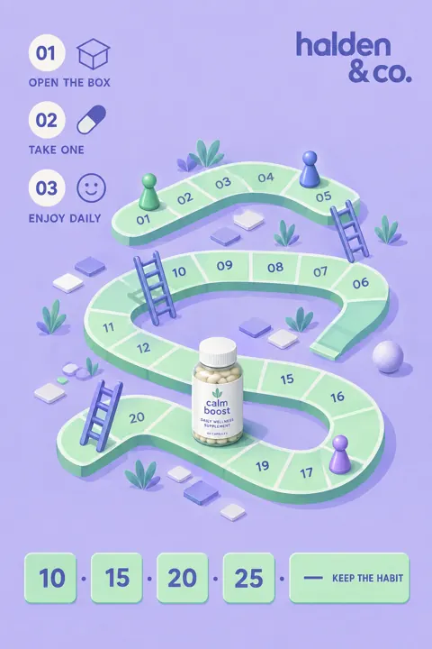 Board Game Calendar: optimize catalog images example made with Sellable